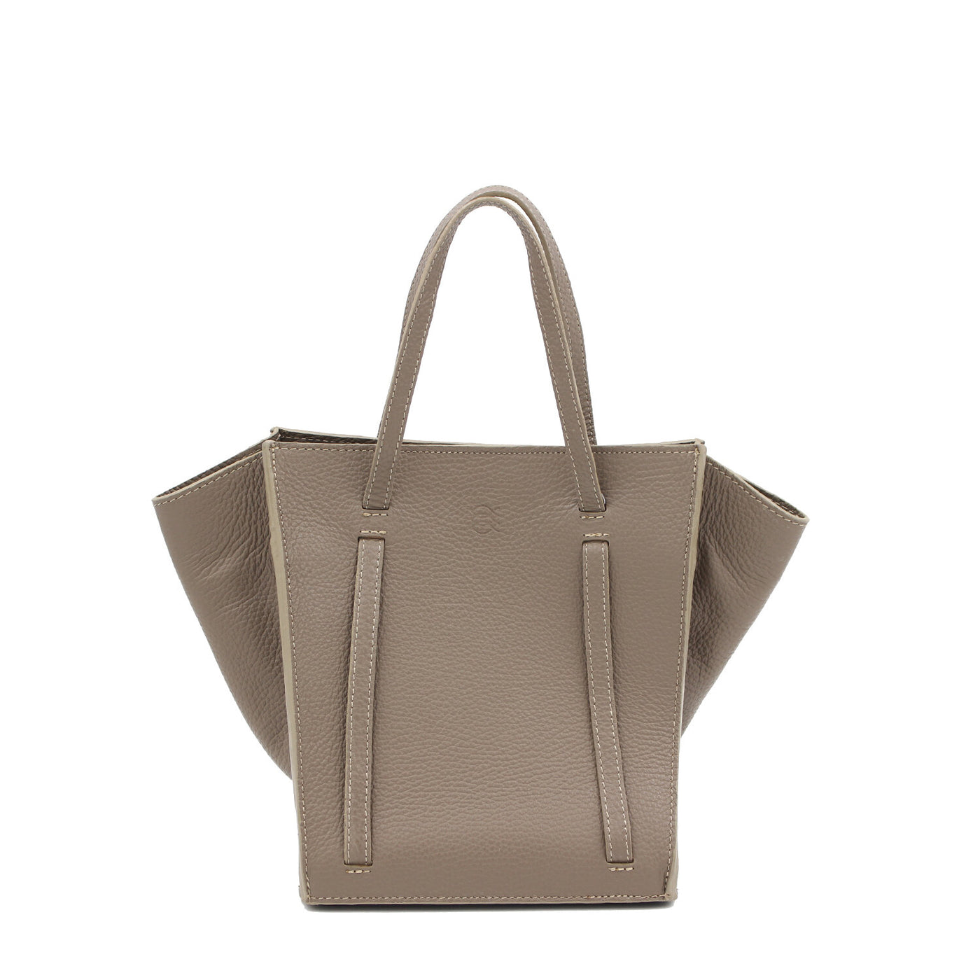 taupe leather tote bag wandler #color_taupe