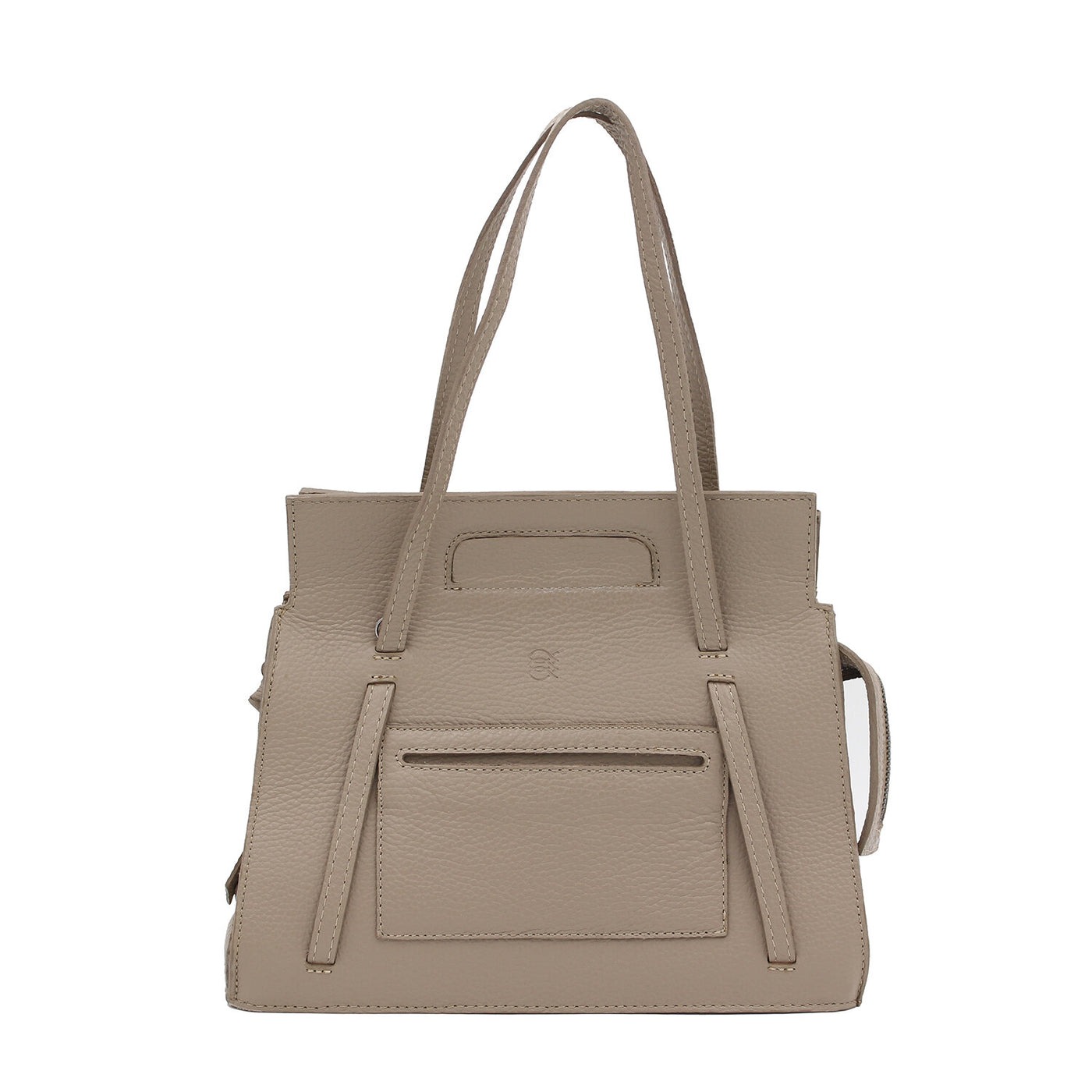 taupe leather micro phantom luggage bag #color_taupe