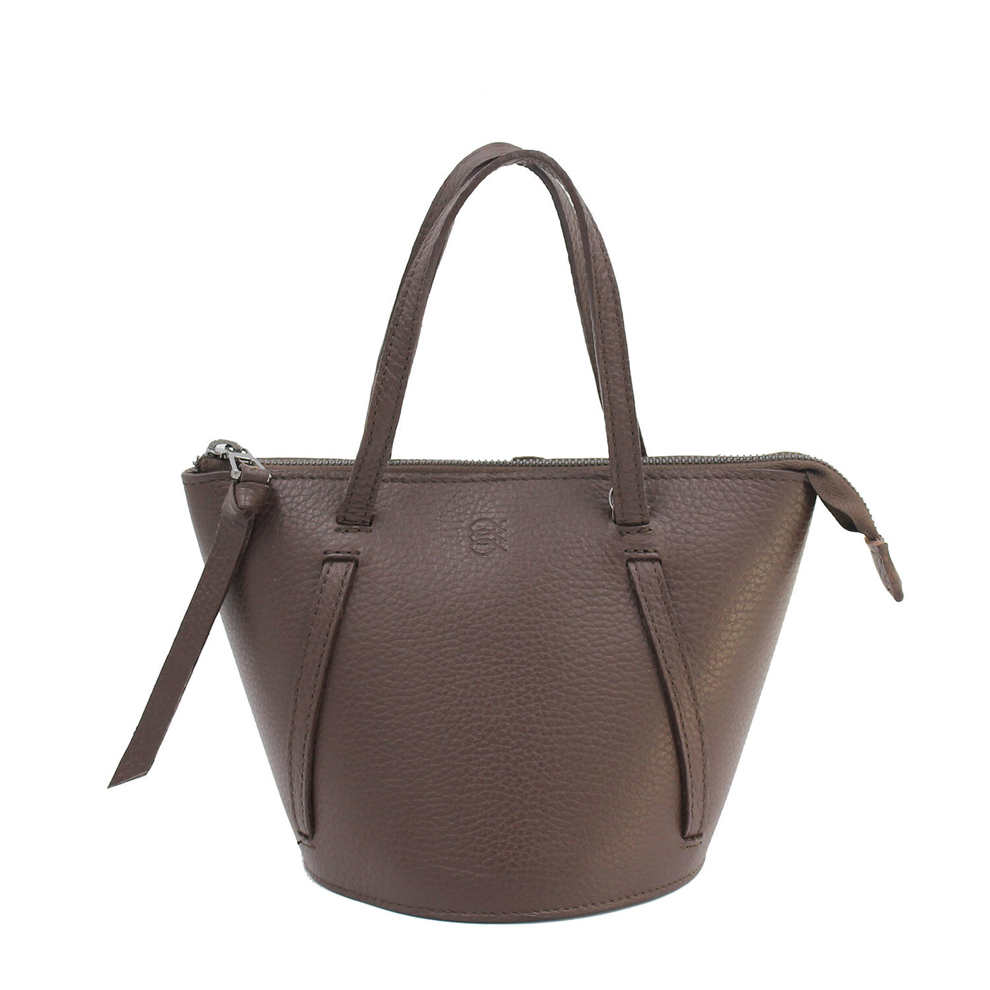 brown leather bucket bag #color_chocolate