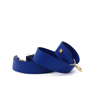 blue leather strap #color_white-royal-blue