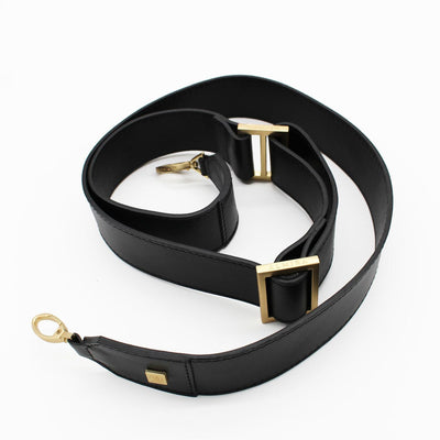 black leather strap #color_white-black