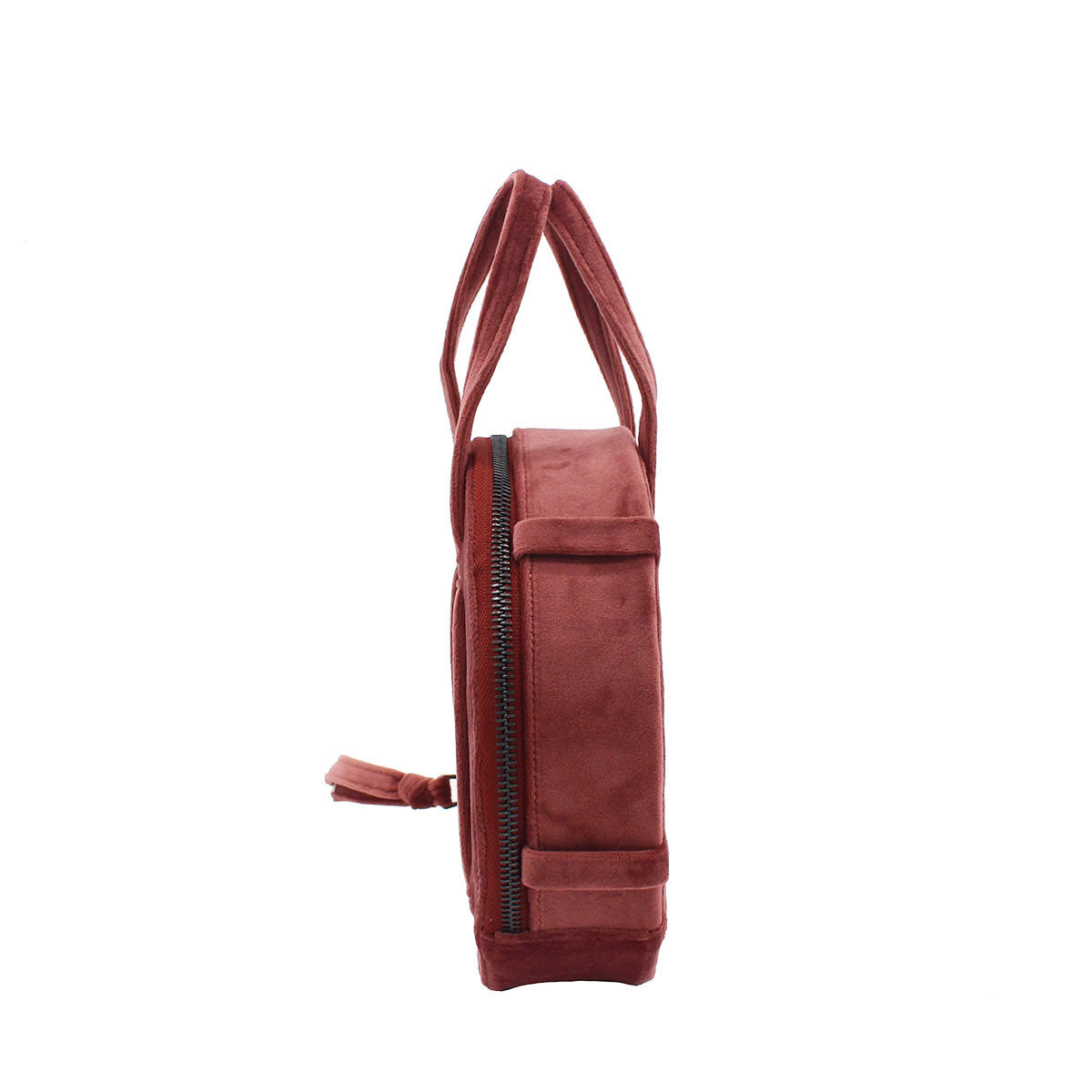 dark red velvet circle bag #color_dusty-rose