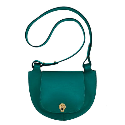 green leather clutch  #color_emerald