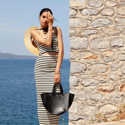 large leather tote bag #color_black