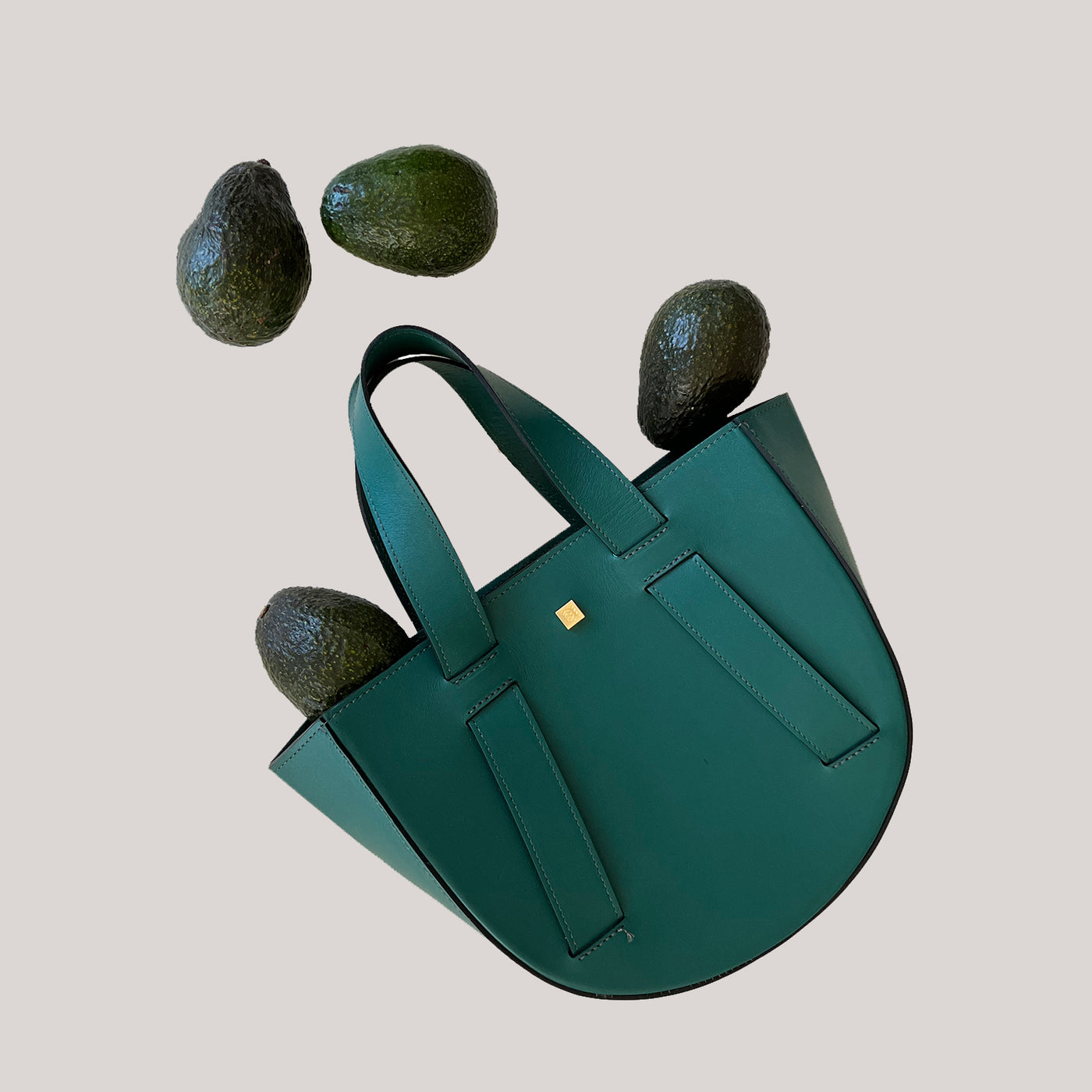 green leather bag with avocados green leather tote #color_emerald