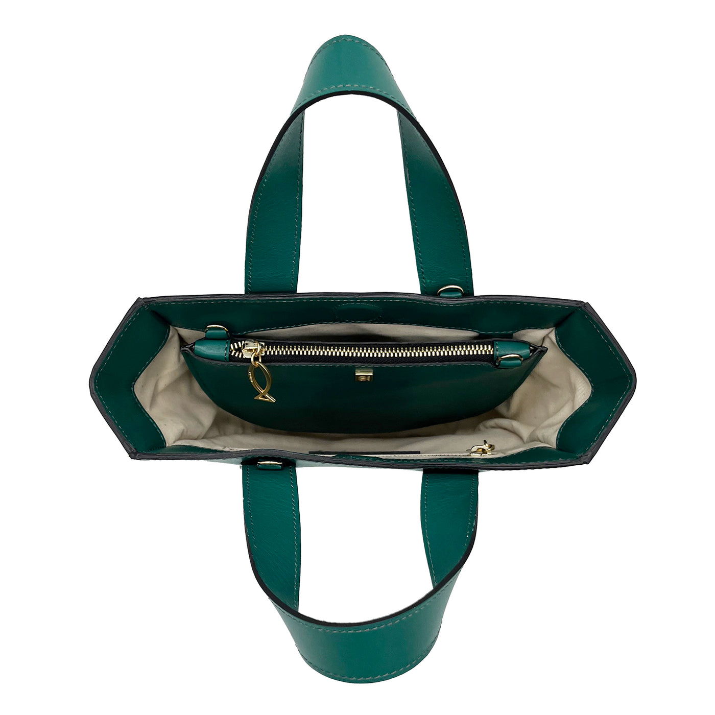 green leather tote #color_emerald