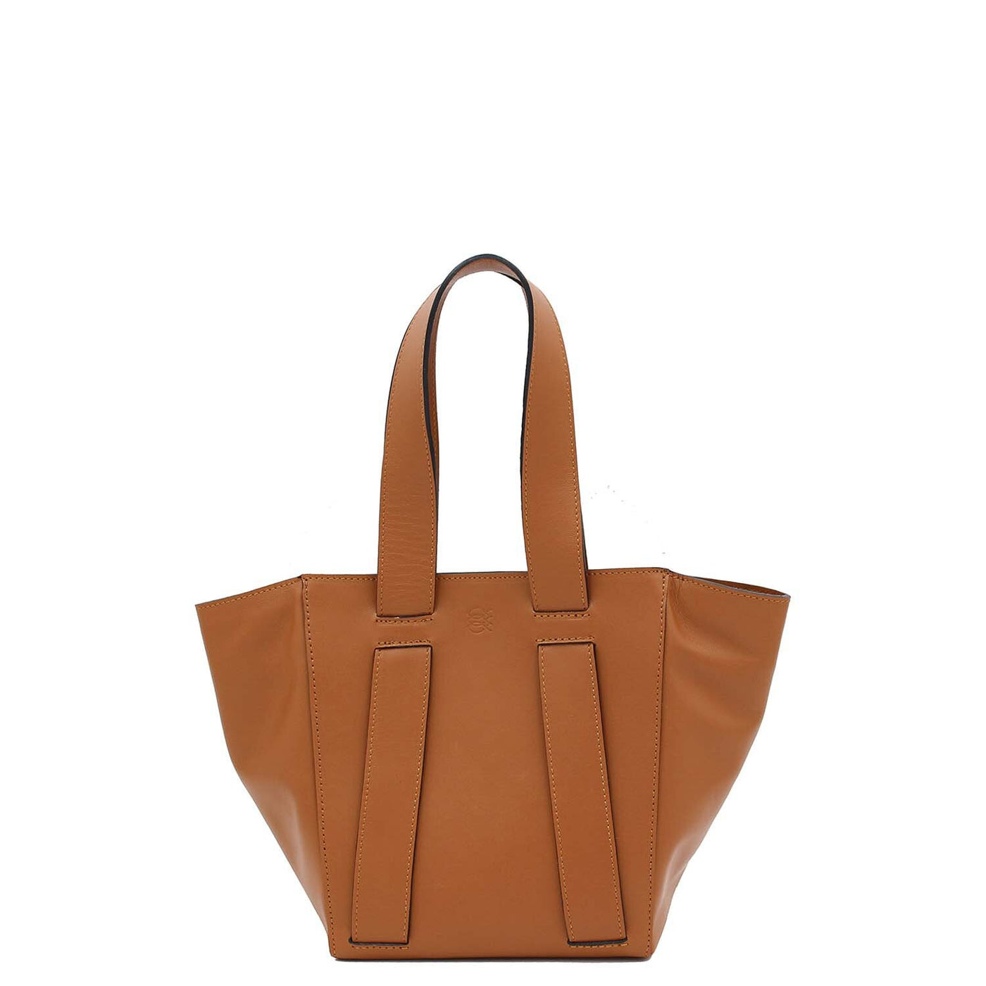 brown cabas phantom leather tote bag #color_camel