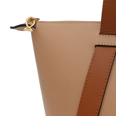 taupe brown leather large bucket bag #color_mocha-camel