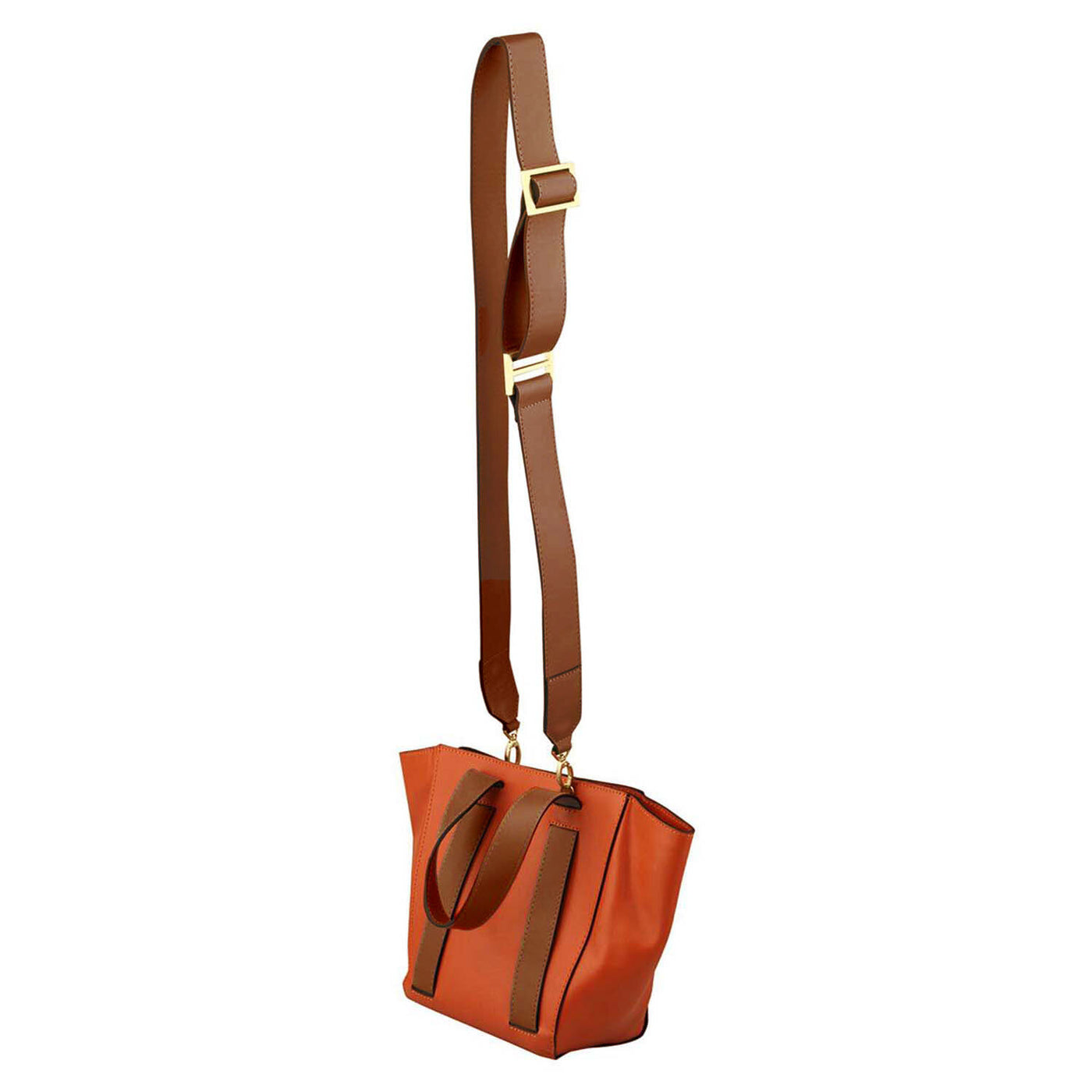 hermes orange leather tote bag #color_camel-orange