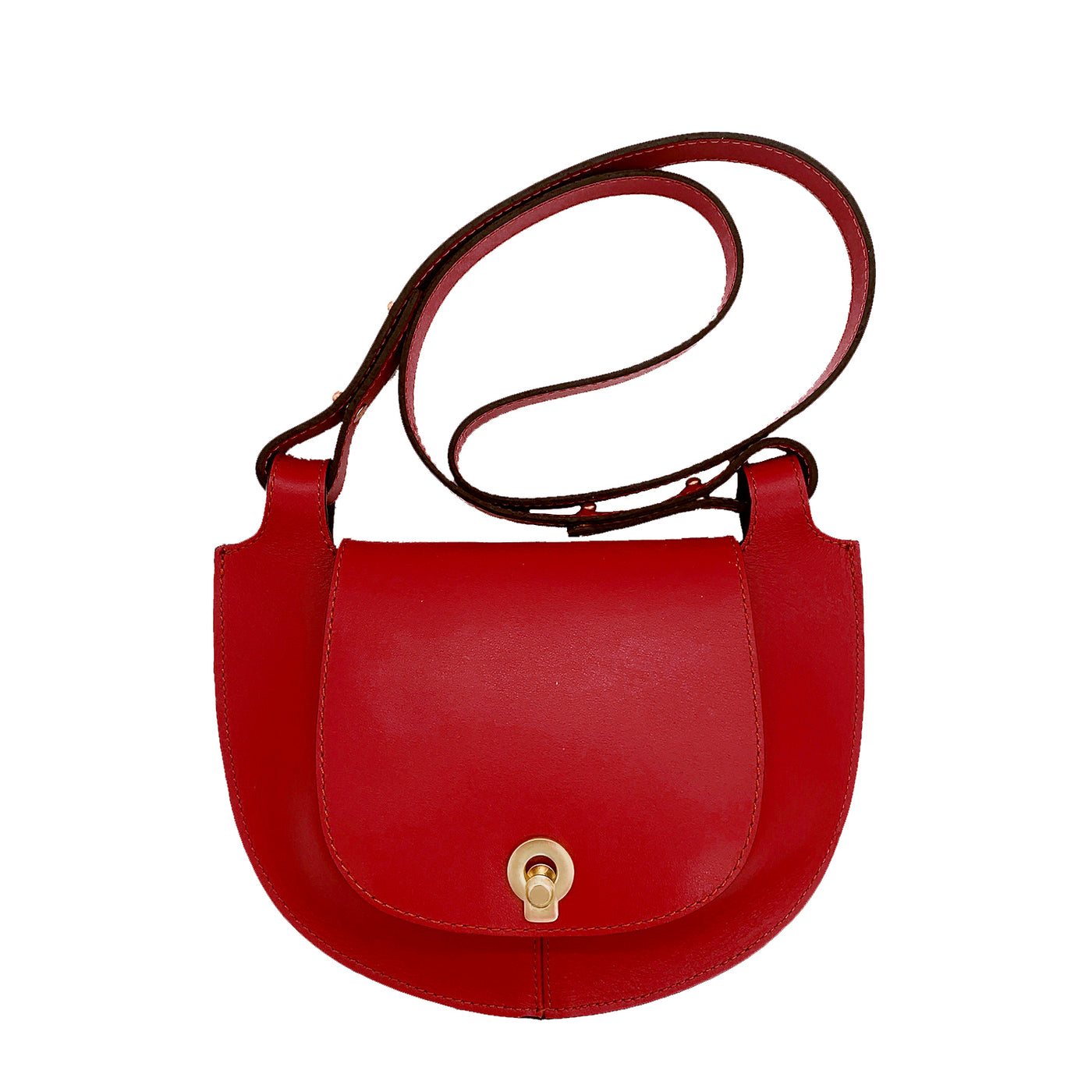 Red Satchel Clutch