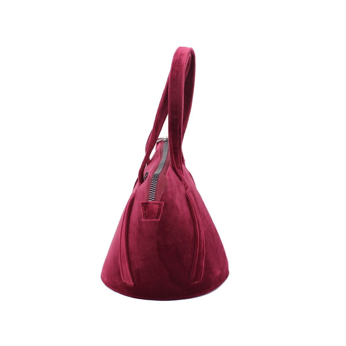 Bordeaux Velvet Bucket Bag Almira