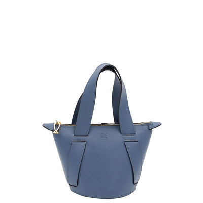 blue leather bucket bag #color_aegean-blue