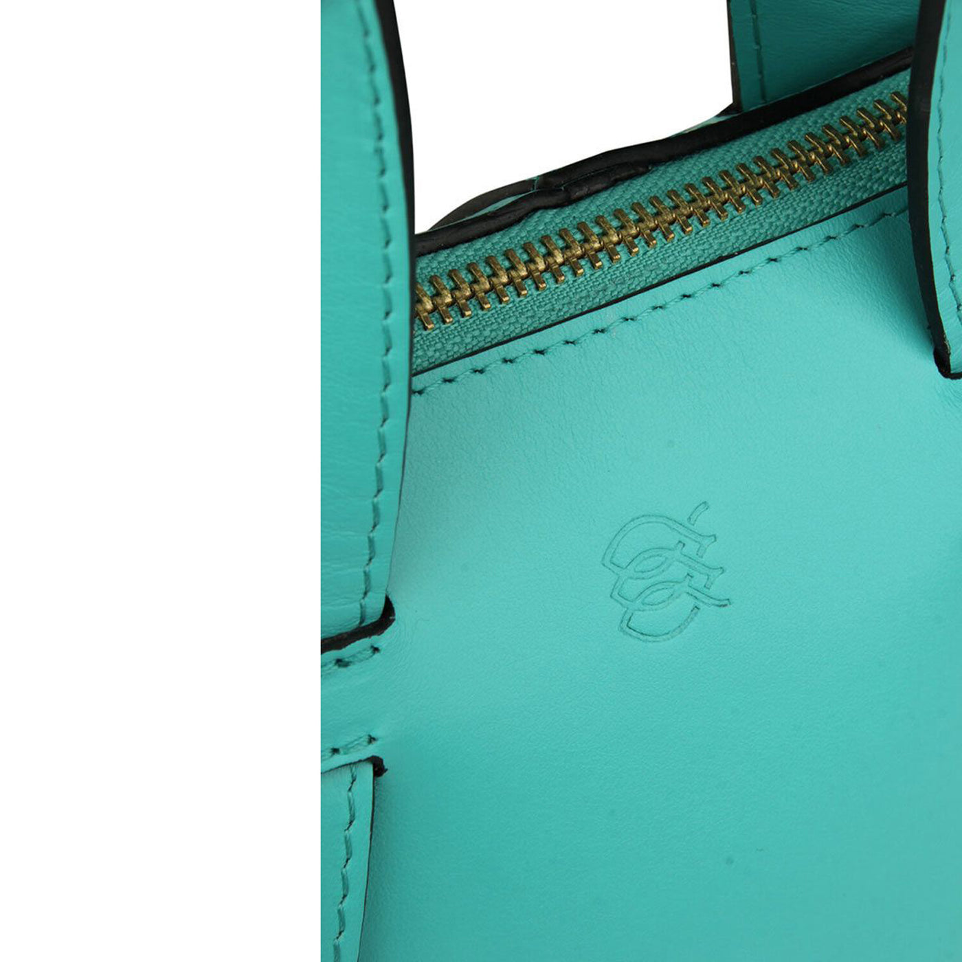 aqua leather bucket bag #color_aqua