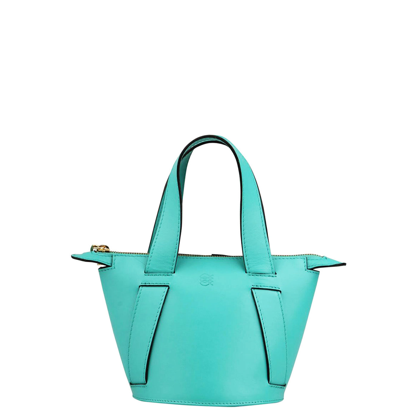 aqua leather bucket bag #color_aqua