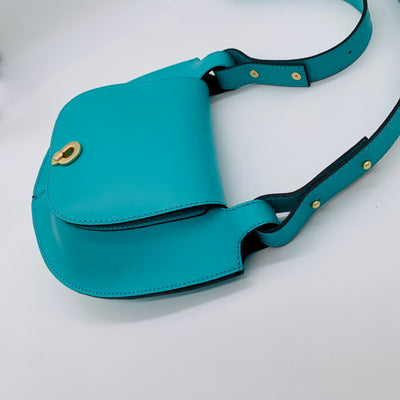 Turquoise Satchel Clutch