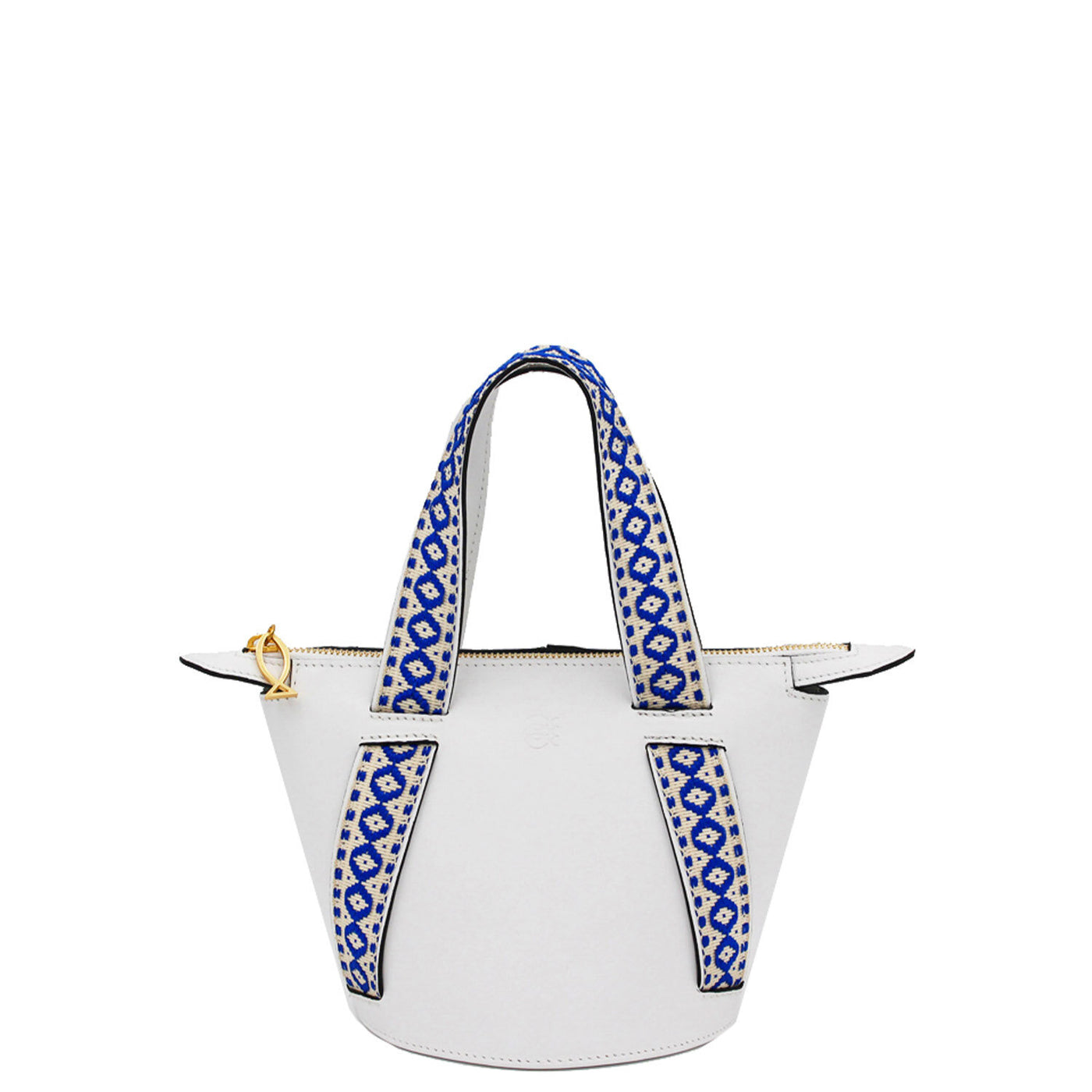 white leather bucket bag #color_white-boho