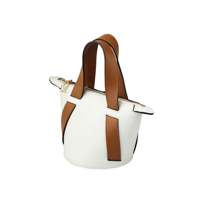 white and brown leather bucket bag #color_white-camel