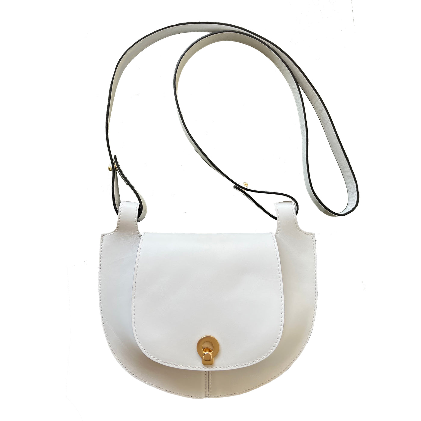 White Satchel Clutch