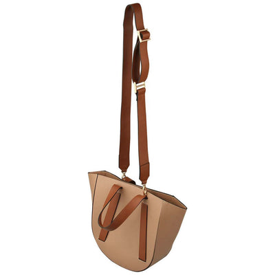 taupe leather tote bag #color_mocha-camel