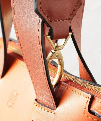 orange leather bucket bag #color_terracotta-orange